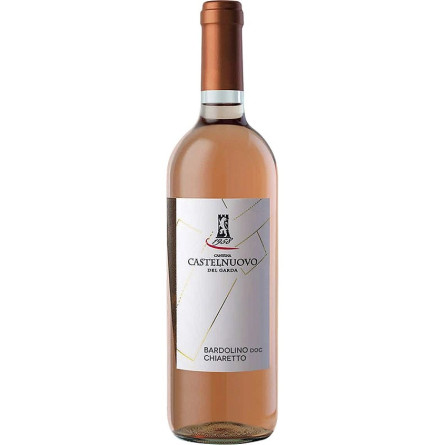 Вино Бардоліно Чіаретто / Bardolino Chiaretto, Castelnuovo, рожеве сухе 12% 0.75л