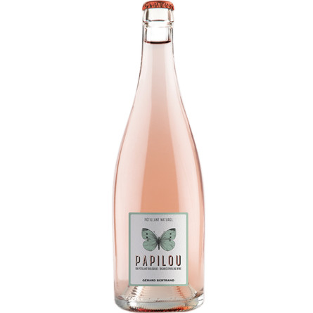 Ігристе вино &quot;Папілоу&quot; Біолоджик Розе / &quot;Papilou&quot; Biologique Rose, Gerard Bertrand, рожеве сухе 0.75л