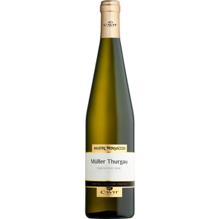 Вино Мюллер Тургау, Мастре Вернаколі / Muller Thurgau, Mastri Vernacoli, Cavit, біле сухе 0.75л