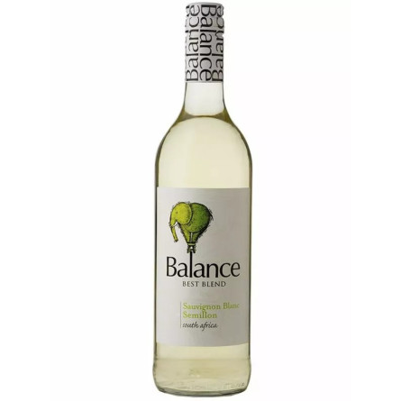 Вино Совіньйон Блан - Семільон, &quot;Баланс&quot; / Sauvignon Blanc - Semillon, &quot;Balance&quot;, Overhex, біле сухе 12% 0.75л