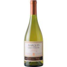 Вино Шардоне / Chardonnay, Marques de Casa Concha, біле сухе 14% 0.75л mini slide 1