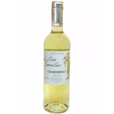 Вино Шардоне / Chardonnay, Le Petit Sommelier, біле сухе 0.75л mini slide 1