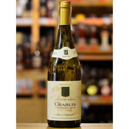 Вино П'єр Дюпон, Шаблі, Вин де Бургонь / Pierre Dupond, Chablis, Vin de Bourgogne біле сухе 0.75л