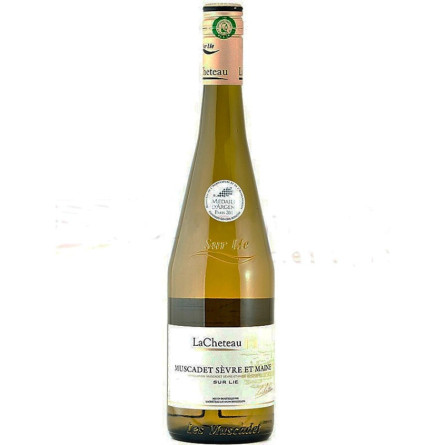 Вино Мюськаде Севр е Мен Сюр Лі / Muscadet Sevre et Maine Sur Lie, біле сухе 12% 0.75л