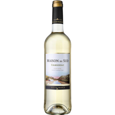 Вино Шардоне / Chardonnay, Maison du Sud, біле сухе 12.5% ​​0.75л