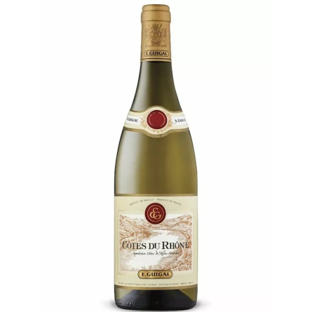 Вино Кот дю Рон Блан / Cotes du Rhone Blanc, E. Guigal, белое сухое 0.75л