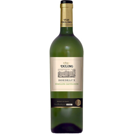 Вино Семільйон-Совіньйон, Бордо / Semillon-Sauvignon, Bordeaux, Dulong, біле сухе 11.5% 0.75л