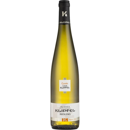 Вино Рислінг, Кюве Луї Кліпфель / Riesling, Cuvee Louis Klipfel, біле сухе 12.5% ​​0.75л