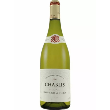 Вино Шаблі / Chablis, Bovier Fils, біле сухе 0.75л