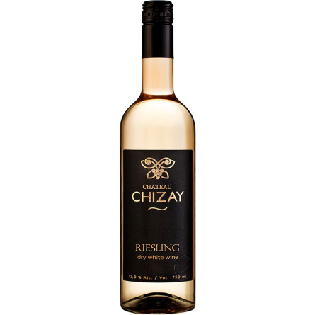 Вино Рислинг, Чизай / Riesling, Chizay, белое сухое 0.75л