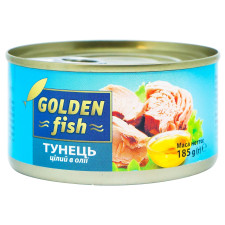 Тунец Golden Fish целый в масле 185г mini slide 1
