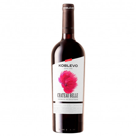 Вино Koblevo Шато Бель червоне напівсолодке 9-12% 0,75л slide 1