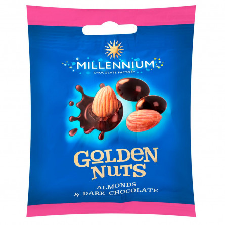 Драже Millennium Golden Nuts Мигдаль у чорному шоколаді 50г