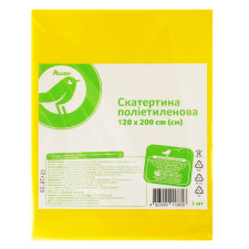 Скатертина одноразова Ашан 120*200см колір в асортименті mini slide 1