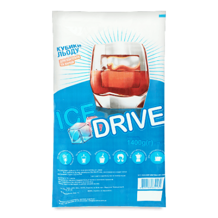 Лід Ice drive харчовий, кубики для напоїв п/е