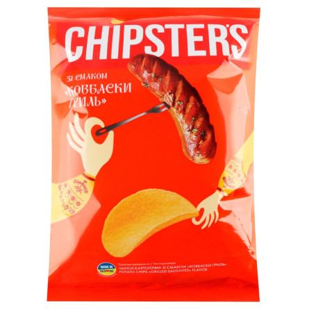 Чипсы Chipster's колбаска гриль 130г slide 1