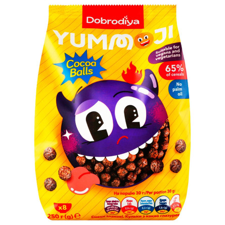 Кулькі Добродія Yummoji шоколадні 250г