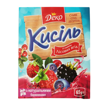 Кисель Деко со вкусом лесных ягод 65г