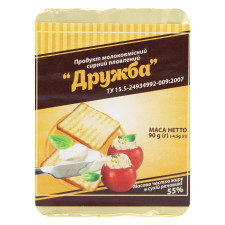 Продукт сирний плавлений Дружба 50% 90г mini slide 1