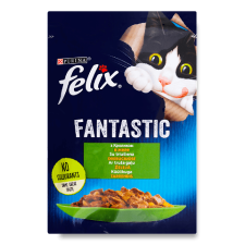 Корм для котів Felix Fantastic з кроликом в желе mini slide 1