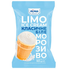 Мороженое Лимо классическое белое 12% в вафельном стакане 60г mini slide 1