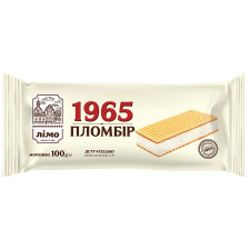 Морозиво Лімо Пломбір 1965 у вафельних листах 100г mini slide 1