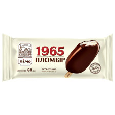 Мороженое Лимо Пломбир 1965 эскимо в шоколадной глазури 80г mini slide 1