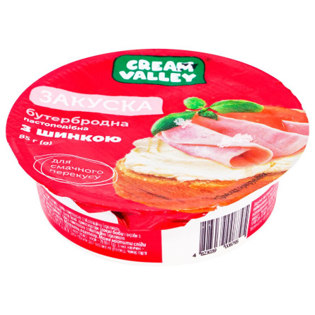 Закуска Cream Valley пастообразная бутербродная с ветчиной 85г