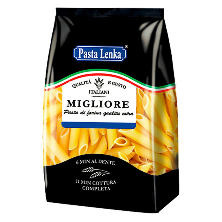 Макаронні вироби Pasta Lenka пера 800г slide 1