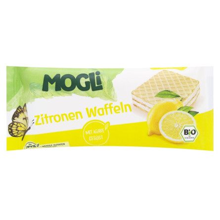 Вафлі Mogli з лимоном органічні 15г