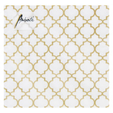 Серветки Ambiente Ogee Gold Outline FSC Mix 33х33см mini slide 1