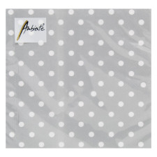 Серветки Ambiente Dots Grey FSC Mix 33х33см mini slide 1