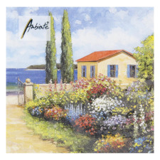 Серветки Ambiente Florals by the Sea FSC Mix 33х33см mini slide 1