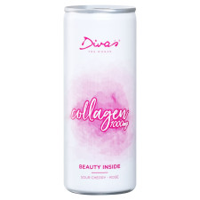 Напиток Divas Collagen газированный со вкусом вишни и розы 250мл mini slide 1