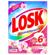 Пральний порошок Losk Ароматерапія з ефірними оліями та ароматом Малазійських квітів автомат 400г mini slide 1