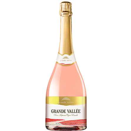 Ігристе вино Гранд Вале / Grande Vallee, рожеве сухе 0.75л