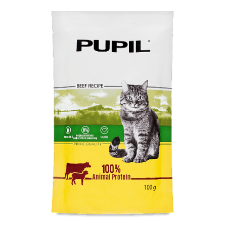 Корм для котів Pupil Prime яловичина-ягнятина