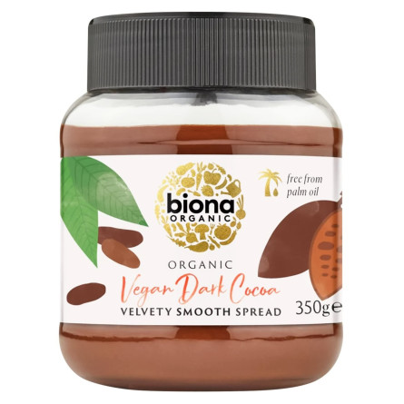 Паста Biona Organic з чорного шоколаду 250г