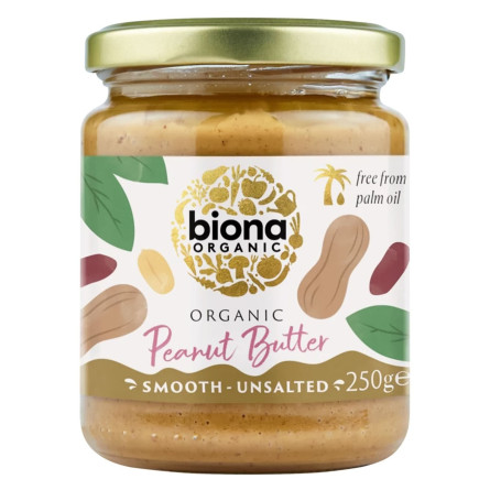 Паста Biona Organic арахісова без солі 250г