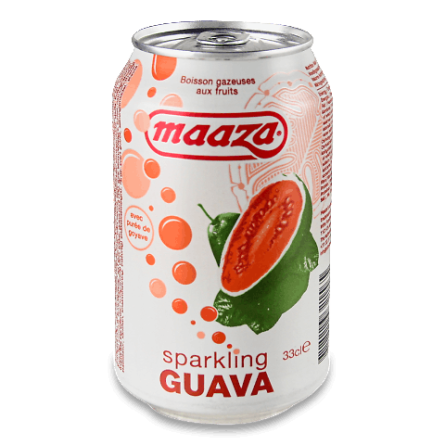 Напій соковий Maaza «Гуава» газований з/б slide 1