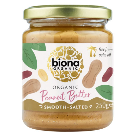 Паста Biona Organic арахісова солона 250г