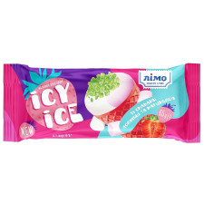 Морозиво Лімо Icy Ice двошарове зі смаком полуниці та маршмелоу 65г mini slide 1