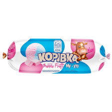 Морозиво Лімо Корівка Bubble Frutti двашарове з ароматом жувальної гумки та цукрової вати 500г mini slide 1