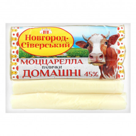 Сыр Новгород-Северский Моцарелла палочки вакуумная упаковка 45% 180г slide 1