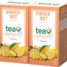 Набір чорного чаю Tea Moments Ginger Hot з імбиром 25 сашетів х 2 шт mini slide 1