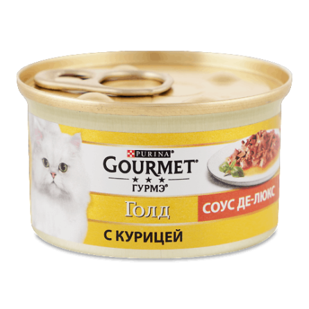 Корм для котів Gourmet Gold соус де-люкс з куркою slide 1