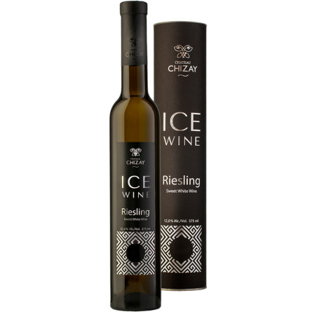 Вино Рислінг Айс Вайн, Чизай / Riesling Ice Wine, Chizay, біле солодке 10% 0.375л в тубусі slide 1