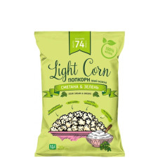 Попкорн з смаком сметани та зелені, Light Corn, 20г mini slide 1