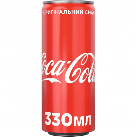 Напиток Coca-Cola сильногазированный ж/б 0,33л