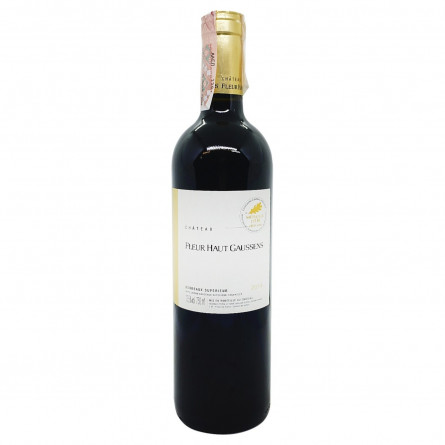 Вино Chateau Fleur Haut Gaussens Bordeaux Superieur червоне сухе 13,5% 0,75л